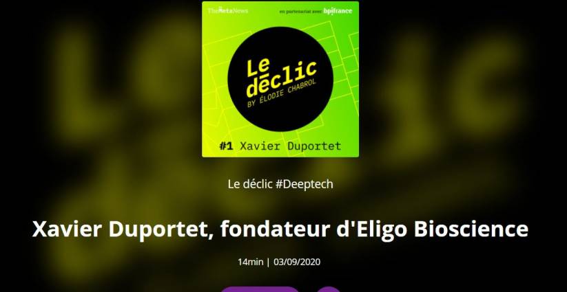 Podcast Xavier Duportet, Eligo Biosciences