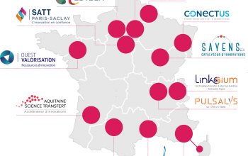 Carte d'implantation des SATT en France