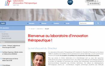 Home page site web Laboratoire d'Innovations Thérapeutique