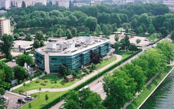 Vue aerienne du site SANOFI à Strasbourg