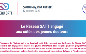 Screen shot Communiqué de presse Réseau SATT : les SATT et les doctorants
